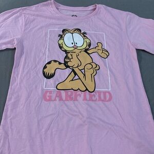 Garfield Kids Light Pink Graphic Tee